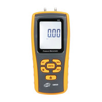 Baromètre numérique GM520 en plastique ABS, testeur de pression atmosphérique, double manomètre, précision 0,3% FSO, 0-50°C pour gaz et liquides