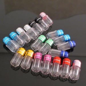 <strong>Small</strong> <strong>Plastic</strong> <strong>Bottle</strong> Empty Pill Capsule <strong>Bottle</strong> with Aluminum Cap - Product Image 3