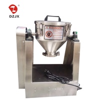 DZJX acier inoxydable taille tambour forme malaxeur équipement de mélange farine alimentaire poudre prémélange mélangeur Double cône mélangeur