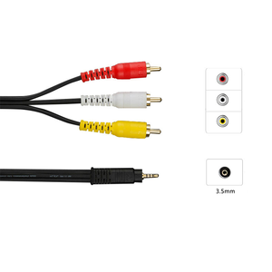 Direct Sale Poland 8wire Audio Video <b>Cable</b>, Good for Europe Belgium Slovak Connection Adapter Cord Wire for Video TV Player - Product Image 4