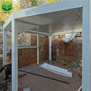 Pérgola de Aluminio de Alta Gama Utilizada para Mejorar <span class=keywords><strong>la</strong></span> Calidad de Patios y Jardines Residenciales, que Brinda Sombra Contra <span class=keywords><strong>la</strong></span> Lluvia y el Sol - Product Image 2