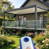 Pergola en aluminium toutes saisons avec des caractéristiques écologiques et un certificat Green Guard pour une utilisation commerciale en extérieur