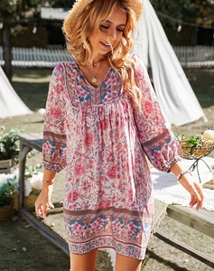 Re Mcgreen Star donna per le vacanze per il tempo libero vestito estivo Casual a maniche corte <span class=keywords><strong>abbigliamento</strong></span> donna - Product Image 2