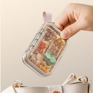 Xách tay 7 Ngày Hàng Tuần y học hộp KEYCHAIN-phong cách hình chữ nhật <span class=keywords><strong>Pill</strong></span> container nhựa trường hợp làm bằng PC - Product Image 3