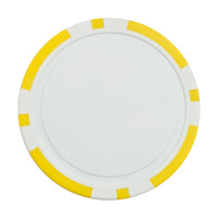 Keripik Poker Tanah Liat Mewah 2 Warna 14g 40mm Las Vegas Crowns Casino Chips Stiker Nomor Kustom Hiburan Permainan Judi