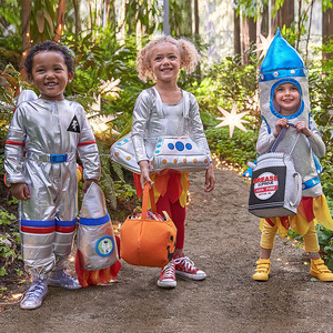 Disfraz de Astronauta Plateado para Niños, Tallas S, M, L, XL, Ropa de Baile, Disfraz para Juego de Roles - Product Image 2