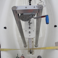 Voilier à quille rétractable en fibre de verre de 6,5 m, voile principale de 17,2 m², mât de spinnaker en fibre de carbone, voile d'entraînement sportif, OEM