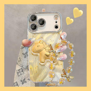 Funda de Teléfono con Diamantes Brillantes y Espejo para iPhone 17 16 15 14 Pro Max - Product Image 5