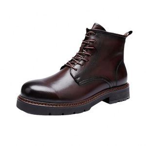 New Best-selling CHUKKA <b>BOOT</b> <b>for</b> <b>Boots</b>-genuine Leather Size 47 <b>for</b> <b>Men</b> Lace-up Ankle <b>Waterproof</b> <b>Work</b> <b>Boots</b> - Product Image 2