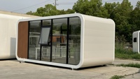 Villa de luxe en forme de capsule, préfabriquée, modulaire, portable, cabine, mini-maison, conteneur de couchage, appartement en capsule