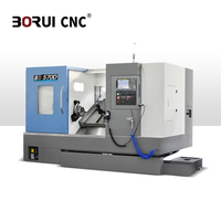 Tour CNC à banc incliné grande capacité BR570D avec diamètre de rotation de 650 mm pour l'usinage de tiges et de disques de taille moyenne à grande
