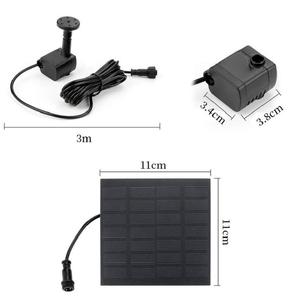 Zonne-Energie Fontein Tuin Stromend Water Zwembad Fontein Drijvende Buiten Vogel Bad Binnenplaats Uitzicht Split - Product Image 4
