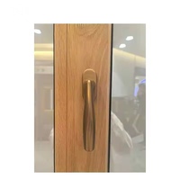 Fenêtre à battant double à cadre en bois recouvert d'aluminium, moderne, horizontale, fixe, anti-effraction, insonorisée, de luxe, certifiée Energy Star