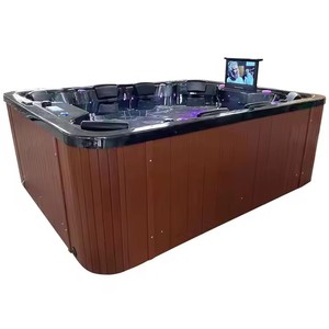 Tốt nhất ngoài trời thủy liệu pháp hồ bơi 8-người bồn tắm nước nóng bởi thương hiệu hàng đầu bồn tắm Spa xoáy nước với massage cho vườn hoặc phòng tắm sử dụng - Product Image 1