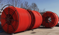 Tuyau de Conduit COD en PEHD Corrugé pour la Protection des Câbles Souterrains de Télécommunications 89mm 96mm 110mm