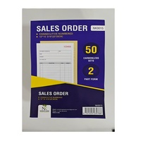 Carnet de Commandes Commercial Personnalisé Sans Carbone, Facture, Reçu, Bon de Commande, 2 Parties, 50 Jeux, pour Facture Proforma en Papier