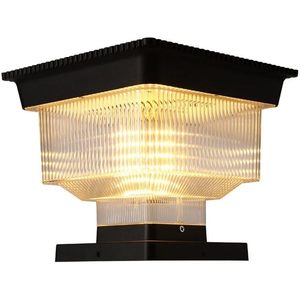 Colonne solaire moderne à LED étanche IP65 3500K blanc chaud Lumières de plafond de poteau de jardin extérieur pour poteaux en bois de vinyle - Product Image 5