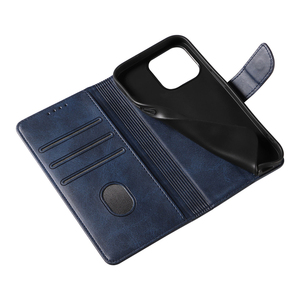 Funda Magnética de Piel Sintética de Lujo para 13 Pro Max y 14 Pro <span class=keywords><strong>Mini</strong></span> con Carga Inalámbrica y Soporte - Product Image 3