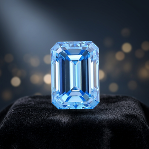 Diamante CVD Cultivado en Laboratorio, Corte Esmeralda Azul, 7.08 Quilates, Gema Suelta, Certificado IGI, para Joyería - Product Image 2