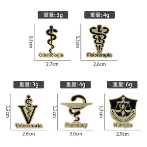 Pin de Esmalte Símbolo de Caduceo de Serpiente para Odontología Fisioterapia Veterinaria y Farmacia, Broche de Insignia de Salud Médica, Regalo para Doctor y Enfermera - Product Image 6