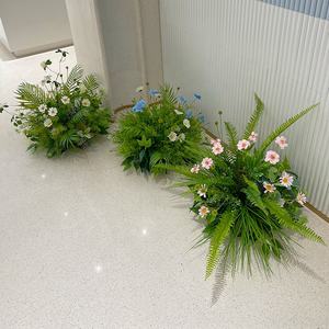 High-end Artificial Green Plants Landscape <strong>Floral</strong> Arrangements for Shop Window Display Wedding Decorations - Product Image 5