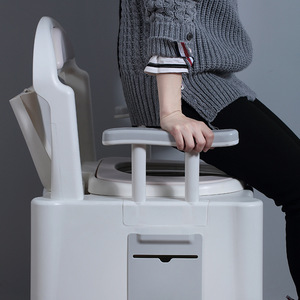 Chaise de toilette Lebonni, capacité de charge 200 kg, hauteur réglable, pour personnes âgées et femmes enceintes, usage domestique - Product Image 2
