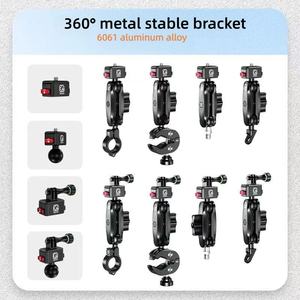 <span class=keywords><strong>Support</strong></span> de caméra de sport Kewig pour Insta 360, caméra d'action pour <span class=keywords><strong>moto</strong></span>, fixation rapide pour <span class=keywords><strong>GoPro</strong></span>, caméra de sport universelle - Product Image 5