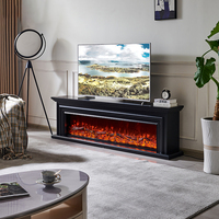 Table basse et meuble TV combinés, style minimaliste moderne, en bois massif, pour salon et chambre, pose au sol, respectueux de l'environnement