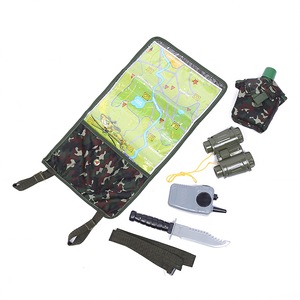 Children's Camouflage Adventure Vest Set With Hat Binoculars Knife <b>Map</b> For Outdoor Role Play Boys Explorer Costume - Product Image 2