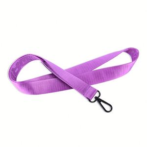 High Quality Elastic Round <b>Polyester</b> Jacquard Woven Neck <b>Lanyard</b> Colorful with Silk Screen Printing Custom Logo - Product Image 2