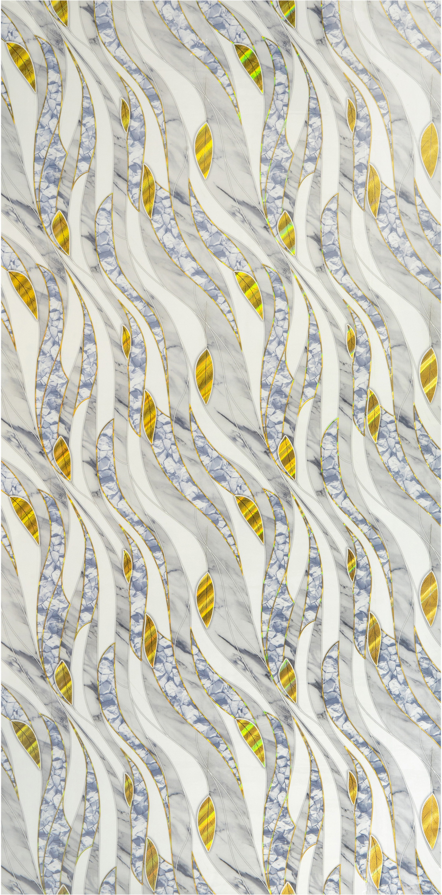 5-Silver Gold Ribbon Wave