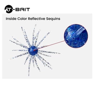 2 pcs盒装漂浮软饵触手海胆巢虫软虫鲈鱼桂鱼蛇鲶鱼 - Product Image 3