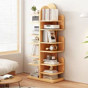 Großhandel Asymmetrisches Design Modernes Holz Bücherregal Rack Antike Bücherregale Kaktus förmiges Bücherregal