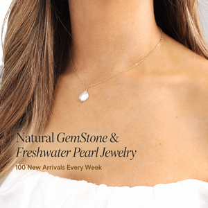 Collana di Perle Barocche d'Acqua Dolce in Acciaio Inossidabile Placcato Oro con Pietre Naturali, Personalizzabile con Basso MOQ per Negozi di Boutique - Product Image 2