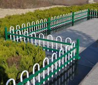 Valla de Acero Galvanizado para Jardín, Barandilla de Aislamiento Verde para Jardín, Barrera Protectora para Parques y Jardines de Flores