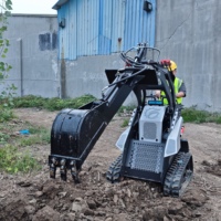 SPEDIZIONE GRATUITA Cartiwell Euro 5 EPA CE Diesel Skid Steer Mini Pala Cingolata Trincia Forestale Rasaerba