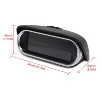 AD 2 in 1 LCD araç su sıcaklığı göstergesi su sıcaklık sensörü 10mm metre voltmetre gerilim dijital yatay 12v 24v aksesuarları