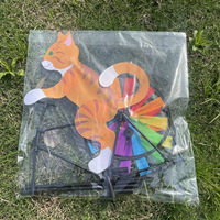 Moulin à vent de luxe en forme d'animal pour vélo, jouet d'extérieur résistant aux intempéries, imperméable, fait main, à poser au sol, ornement de jardin