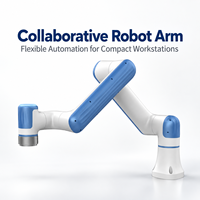 Bras robotisé collaboratif (cobot) industriel avancé, flexible et programmable en alliage d'aluminium pour le soudage de précision, l'assemblage et la distribution