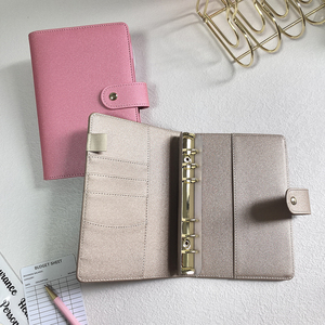 สมุดโน๊ตหนัง PU แบบไม่มีห่วงสีทองซองจดหมายเงินสดแบบไม่มีห่วง A6 - Product Image 5