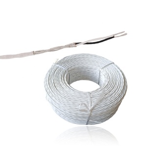 22AWG 2Cores Electrical <strong>Wire</strong> FEP Insulated Tin Plated Copper High Temperature Electronic <strong>Wire</strong> Copper Braid <strong>Shielded</strong> UL20710