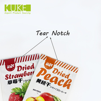 Sachet d'emballage personnalisé en plastique pour snacks, fruits secs, mangue, pêche, banane – Qualité alimentaire