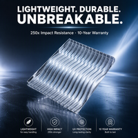 Plaque en polycarbonate anti-UV UNQ, qualité garantie 10 ans, pour distributeurs mondiaux, 6000 m², prix usine