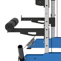Rack de musculation multifonctionnel Smith avec croisement de câbles et rangement de plaques – Équipement d'entraînement de force pour la maison