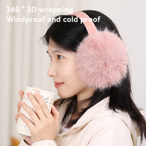 冬用イヤーマフ フェイクファー 暖かいイヤーマフ かわいい折りたたみ式 アウトドアイヤーウォーマー 女性 女の子用 - Product Image 6