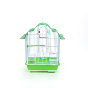 Toptan Modern Demir Kuş Kafesleri Lüks Kuş Besleme Kafesleri Kutuları Basit Plastik Tepsiler - Product Image 2