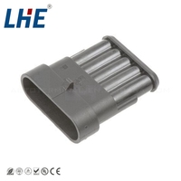 Connecteur automobile étanche TE AMP Super Seal 1.5Series 282104-1, câble, courant nominal 25A, contact en cuivre, matériau nylon