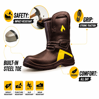 Bottes de sécurité unisexes imperméables S3 antidérapantes anti-perforation à embout composite pour travaux pétroliers et de construction en cuir hiver printemps automne