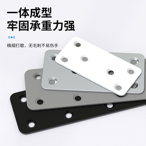 Support d'angle plat en acier laminé à froid en forme de L pour porte d'armoire – Connecteur de quincaillerie durable - Product Image 3