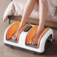 Masseur de pieds sans fil numérique à écran tactile avec airbag chauffant 50°C, 9 niveaux, 5 modes, pour la relaxation à domicile